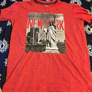 red new york shirt